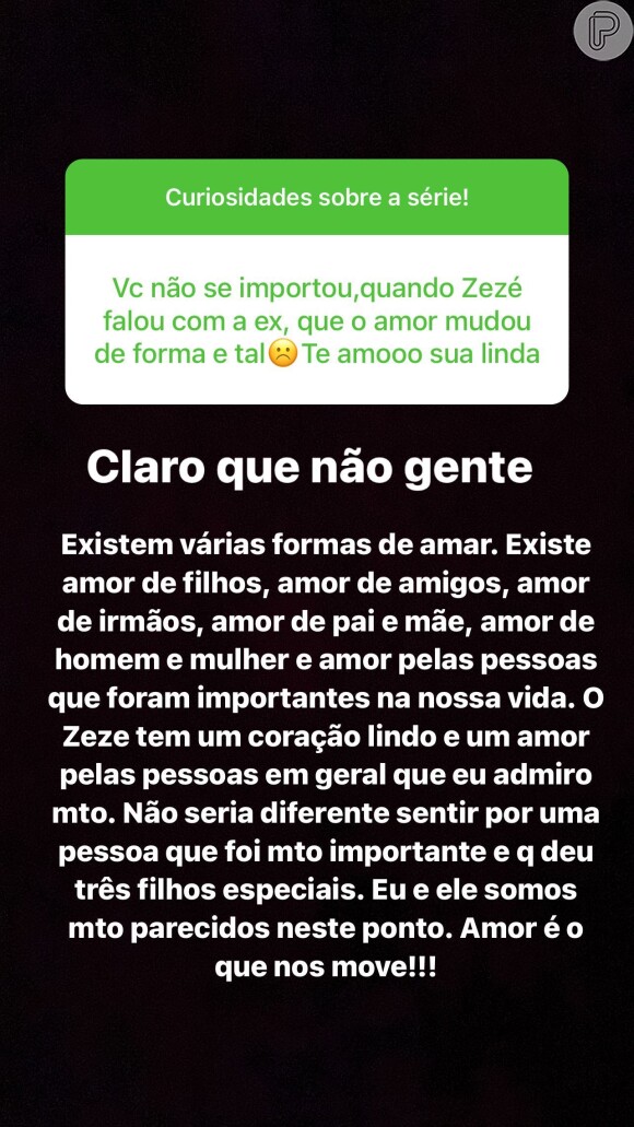 Graciele Lacerda respondeu perguntas sobre o telefonema de Zezé Di Camargo e Zilu Godoi