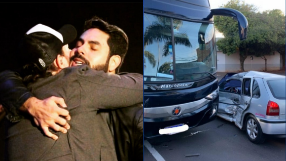 Ônibus de Israel e Rodolffo se envolve em acidente após show da dupla no Sul do país