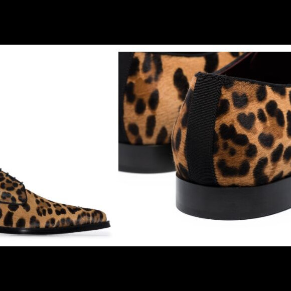 Gil do Vigor ganha, de Julitte, um sapato social da Dolce & Gabbana com estampa de animal print, avaliado no valor de R$ 5,9 mil