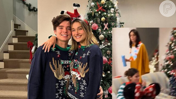 Sasha Meneghel e Bruna Marquezine passam Natal juntas com a as família e vestem pijamas para celebrar a data