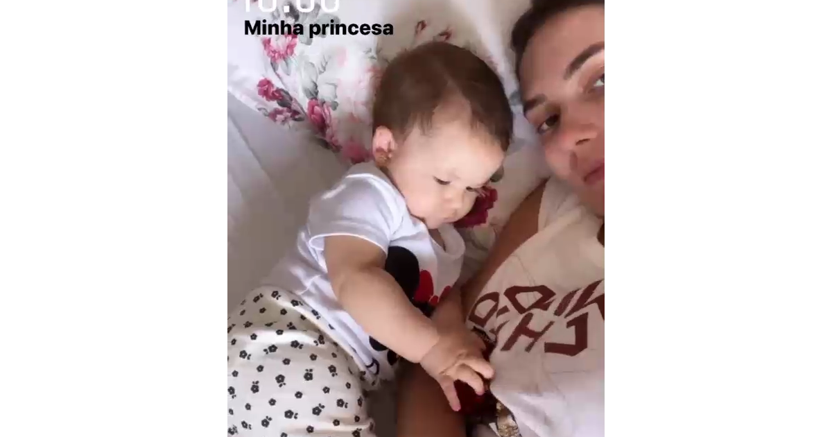 Virginia Fonseca fez piada da semelhança entre Maria Alice e o pai nos