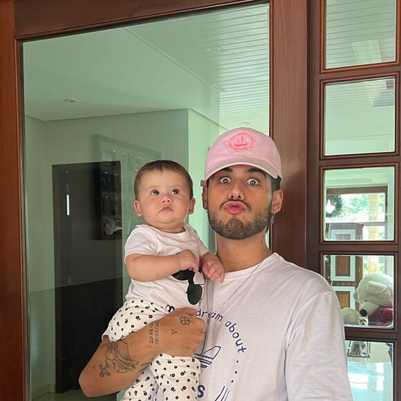 Zé Felipe também celebrou os sete meses de Maria Alice nas redes sociais