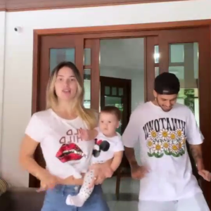 Toma toma vapo vapo! Virgínia Fonseca, Zé Felipe e Maria Alice fizeram dancinha no dia do 'mesversário' da bebê