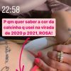Virgínia Fonseca ainda mostrou parte da calcinha rosa que utilizou no último ano-novo