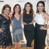Juliana Paes posa com suas sócias, Andressa Leite, Cida Lessa e Janice Travassos na abertura da primeira unidade da marca em São Paulo