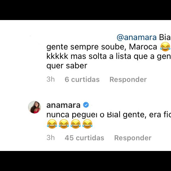 Anamara sobre ficada com Pedro Bial: 'Nunca peguei o Bial não, gente. Era 'fic''