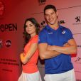 Thaila Ayala e José Loreto participam da coletiva do Rio Open 2015, no Rio de Janeiro, em 3 de dezembro de 2014