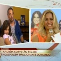 'A Fazenda 7': Andréia Sorvetão chora com homenagem da família: 'Maior prêmio'