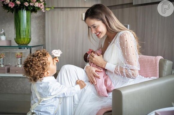 Biah Rodrigues e Sorocaba já eram pais de Theo, de pouco menos de dois anos, quando Fernanda nasceu
