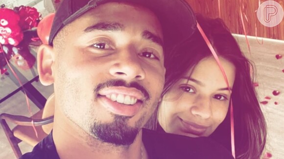 Gabriel Jesus e Raiane Lima afastam boatos de separação