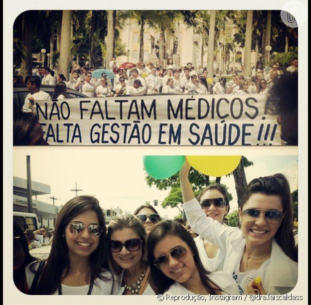 'BBB 22': Laís Caldas, médica que é a primeira pipoca anunciada do programa, tem foto protestando contra o programa 'Mais Médicos'