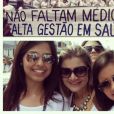 'BBB 22': Imagem polêmica de Laís Caldas em manifestação que questionava programa 'Mais médicos' dá o que falar nas redes sociais