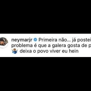 Neymar reclama ao ler que foto postada com Bruna Biancardi teria sido a primeira com a modelo