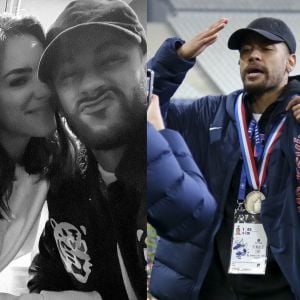 Neymar posta foto com Bruna Biancardi e reclama ao ler que imagem teria sido a primeira com a amada