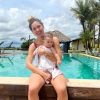 Virgínia Fonseca curte dia na piscina com a filha, Maria Alice