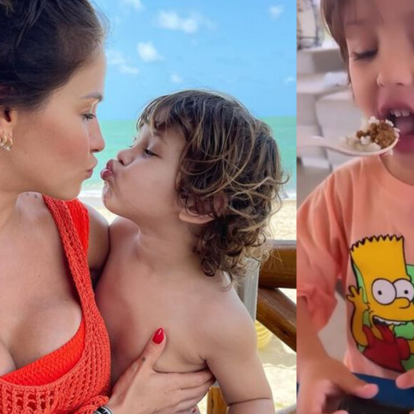 Andressa Suita se choca com pedido inusitado do filho às nove da manhã: 'Gosto para tudo'