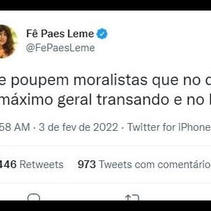 Fernanda Paes Leme sai em defesa de Maria