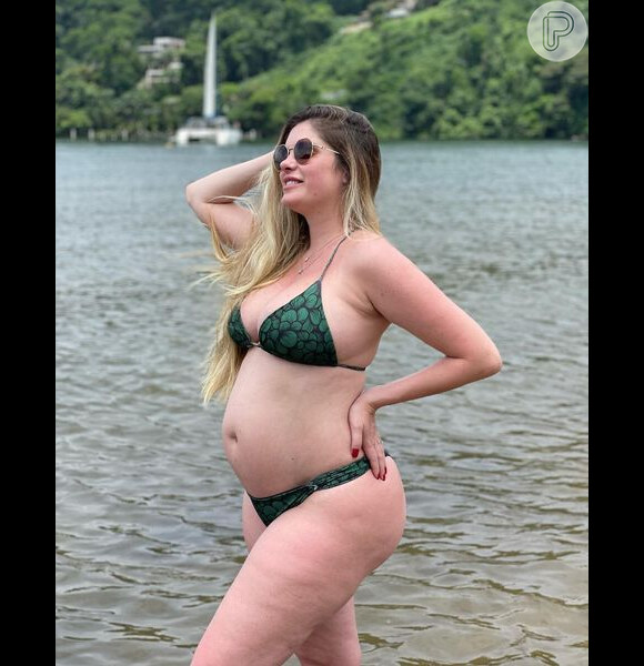 Bárbara Evans contou recentemente que chegou a ser chamada de gorda por um vizinho enquanto caminhava durante a gravidez