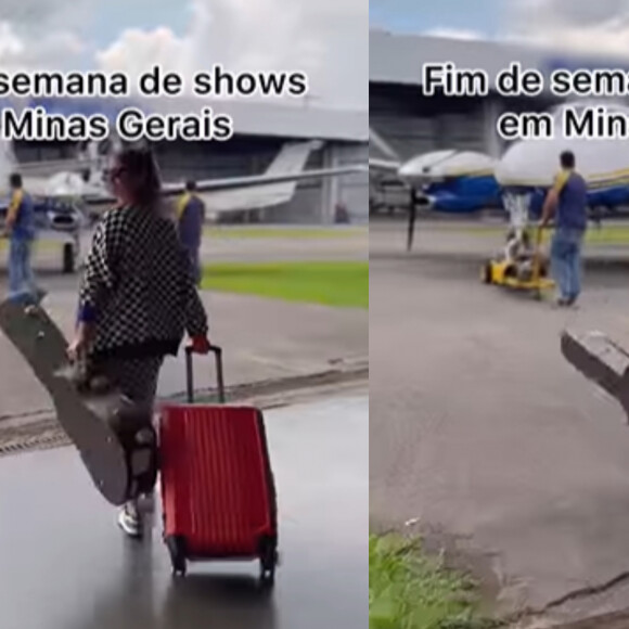 Marília Mendonça usou um conjunto quadriculado no dia em que sofreu o acidente de avião e morreu. Bonecas copiam look da cantora