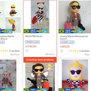 Marília Mendonça já ganhou bonecas de todos os preços e modelos em um site de venda online
