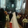 Ingrid Fridman usa véu de 6 metros em casamento com o contador Adauto Braga