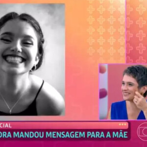 Sandra Annenberg não conseguiu conter a emoção ao receber uma homenagem da filha, Elisa