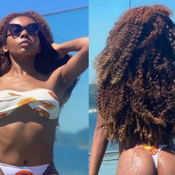 Thelma Assis exibe corpo escultural em foto de biquíni e ganha elogios de famosos
