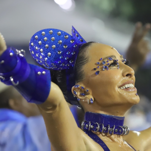 Sabrina Sato foi um dos principais destaques do ensaio técnico do Carnaval, que aconteceu neste domingo (20)
