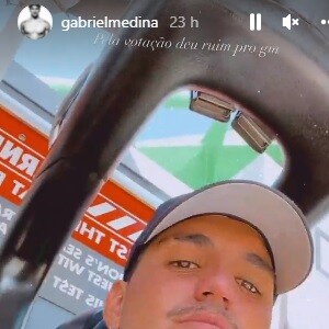 Nas redes sociais, Gabriel Medina tem mostrado alguns momentos nos parques