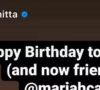 Anitta para Mariah Carey: 'Feliz aniversário [Happy birthday] para minha rainha e agora amiga'