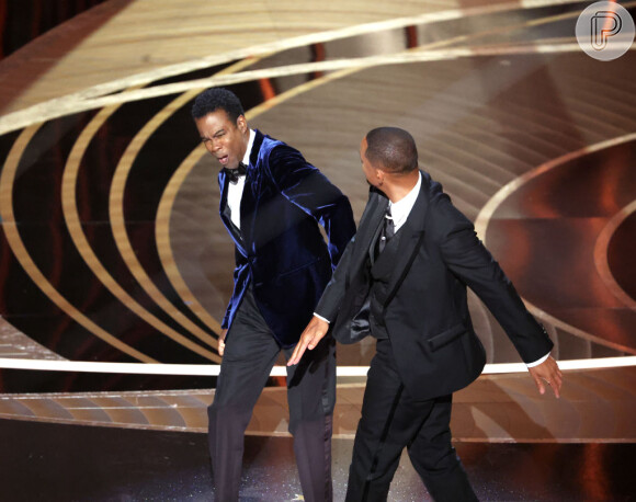 No Oscar, Will Smith subiu ao palco e deu um tapa na cara de Chris Rock após piada