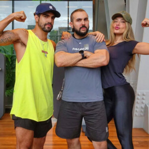 Caio Castro foi flagrado com Daiane de Paula quando ambos estavam ao lado de um personal