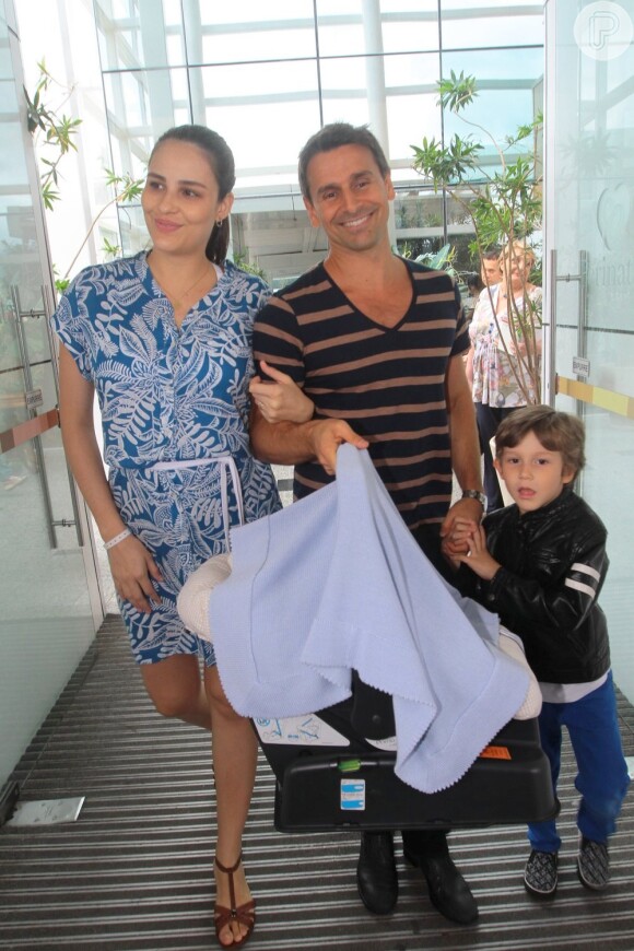 Murilo Rosa e Fernanda Tavares são pais de Lucas, de 5 anos, e Artur, de 4 meses