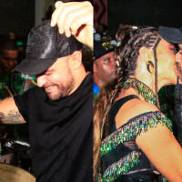 Paolla Oliveira e Diogo Nogueira mostram sintonia e sambam juntos em ensaio de Carnaval