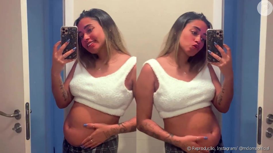 MC Loma tem compartilhado alguns momentos da gravidez nas redes sociais