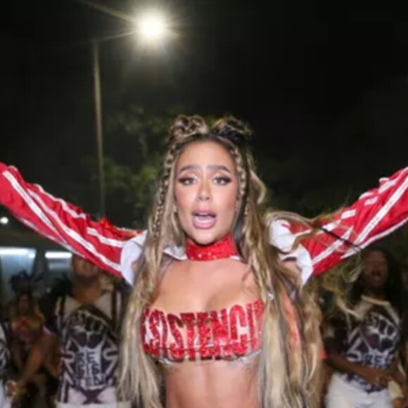 Rafaella Santos participou de ensaio do Salgueiro no domingo, 17 de abril de 2022