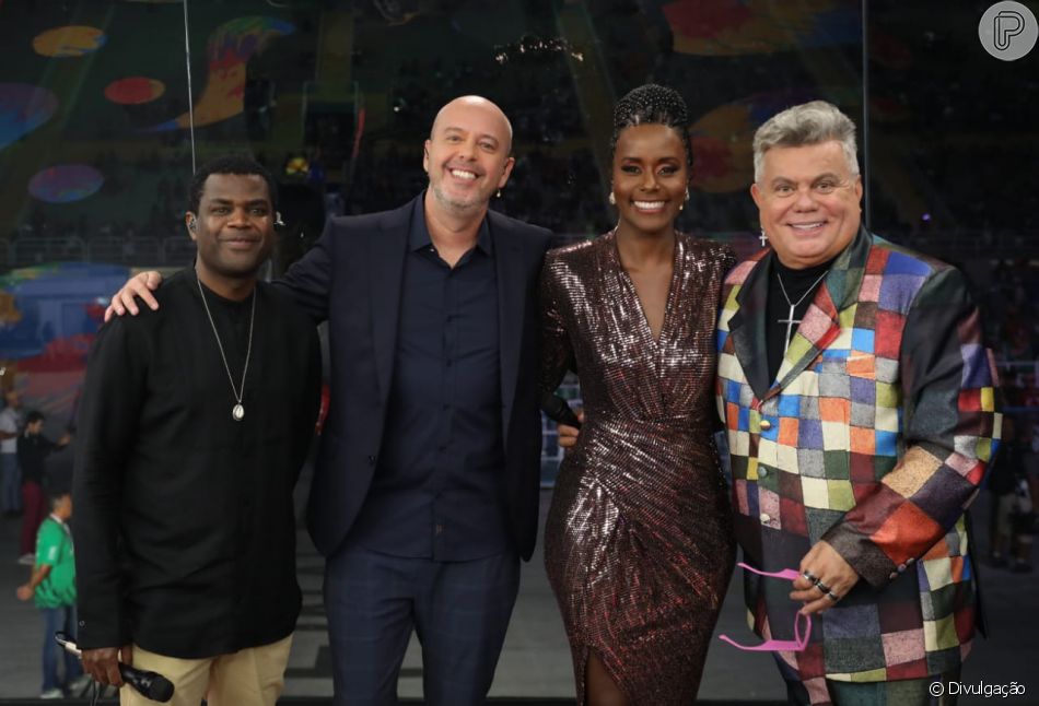 Maju Coutinho apresenta o Carnaval ao lado de Alex Escobar, Milton Cunha e Pretinho da Serrinha