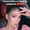 Virgínia Fonseca dividiu momentos de tensão antes da viagem no Instagram: 'Apavorada'
