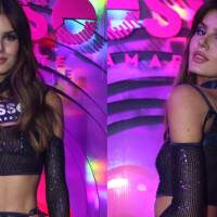 Camila Queiroz escolhe look com lingerie à mostra para o Carnaval e explica: 'Ousado e diferente'