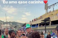 Gabi Martins recebeu carinho de fãs ao encerrar desfile de carnaval