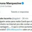 Fãs de Bruna Marquezine pediram que a atriz processe Maira Cardi pelo comentário