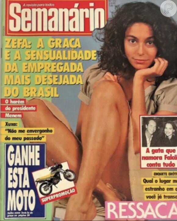 Giovanna Gold estrelou capa de revistas ao viver a Zefa na primeira versão da novela 'Pantanal'