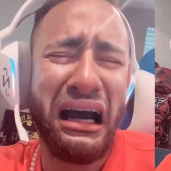 Neymar postou um vídeo com o filtro de choro e disse que estava 'muito feliz' por Bruna Biancardi ter chegado