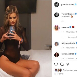 Xamã se derreteu por uma foto sexy de Yasmin Brunet