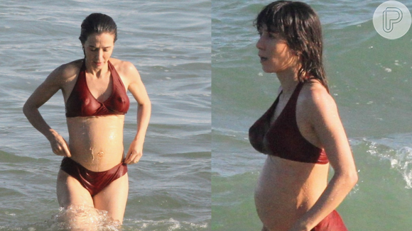 Marjorie Estiano grávida? Discreta, atriz surpreendeu ao aparecer com uma barriga de gestante em uma praia