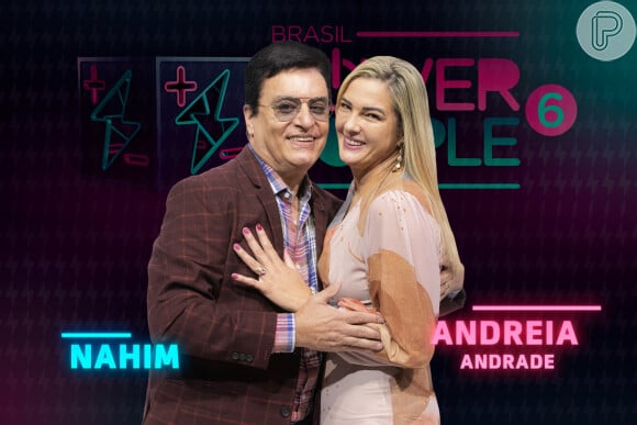 'Power Couple' 2022: Andreia Andrade e Nahim, deixaram o programa com 18,13% dos votos, na noite de quinta-feira (26)
