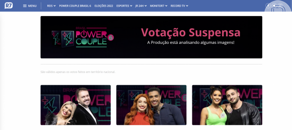 'Power couple Brasil': A votação da 'DR' foi suspensa pela Record nesta quinta-feira (9)