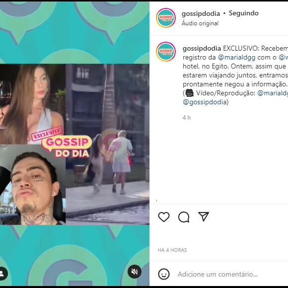 Whindersson Nunes e Maria Lina foram flagrados de mãos dadas no Egito