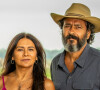 Novela 'Pantanal': José Leôncio (Marcos Palmeira) vai apavorar Filó (Dira Paes) ao não se sentir bem e decidir inclui-la em seu testamento