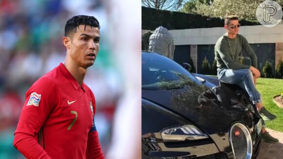 Carro de Cristiano Ronaldo se envolve em acidente